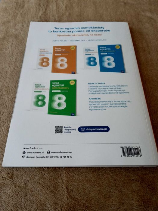 Teraz egzamin ósmoklasisty - język polski REPETYTORIUM (Nowa Era)
