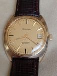 Vintage Bulova 9ct Złoty Zegarek Automatyczny Męsk 23 Jewelsi
