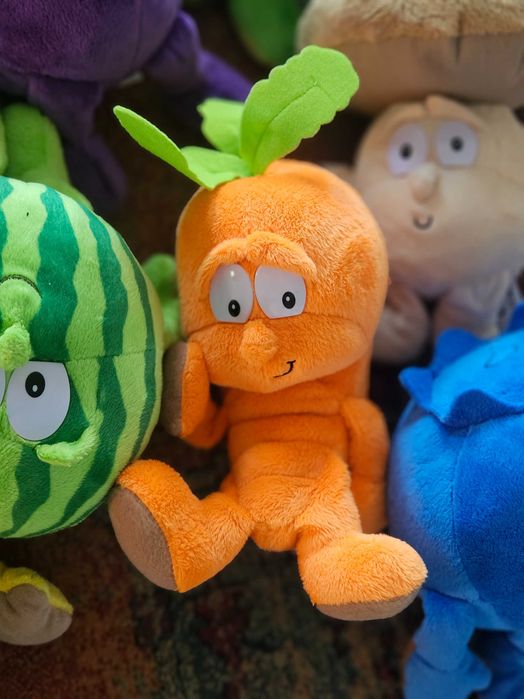 Pluszaki warzywa i owoce. Zestaw 13 przemiłych zabawek dla dzieci.