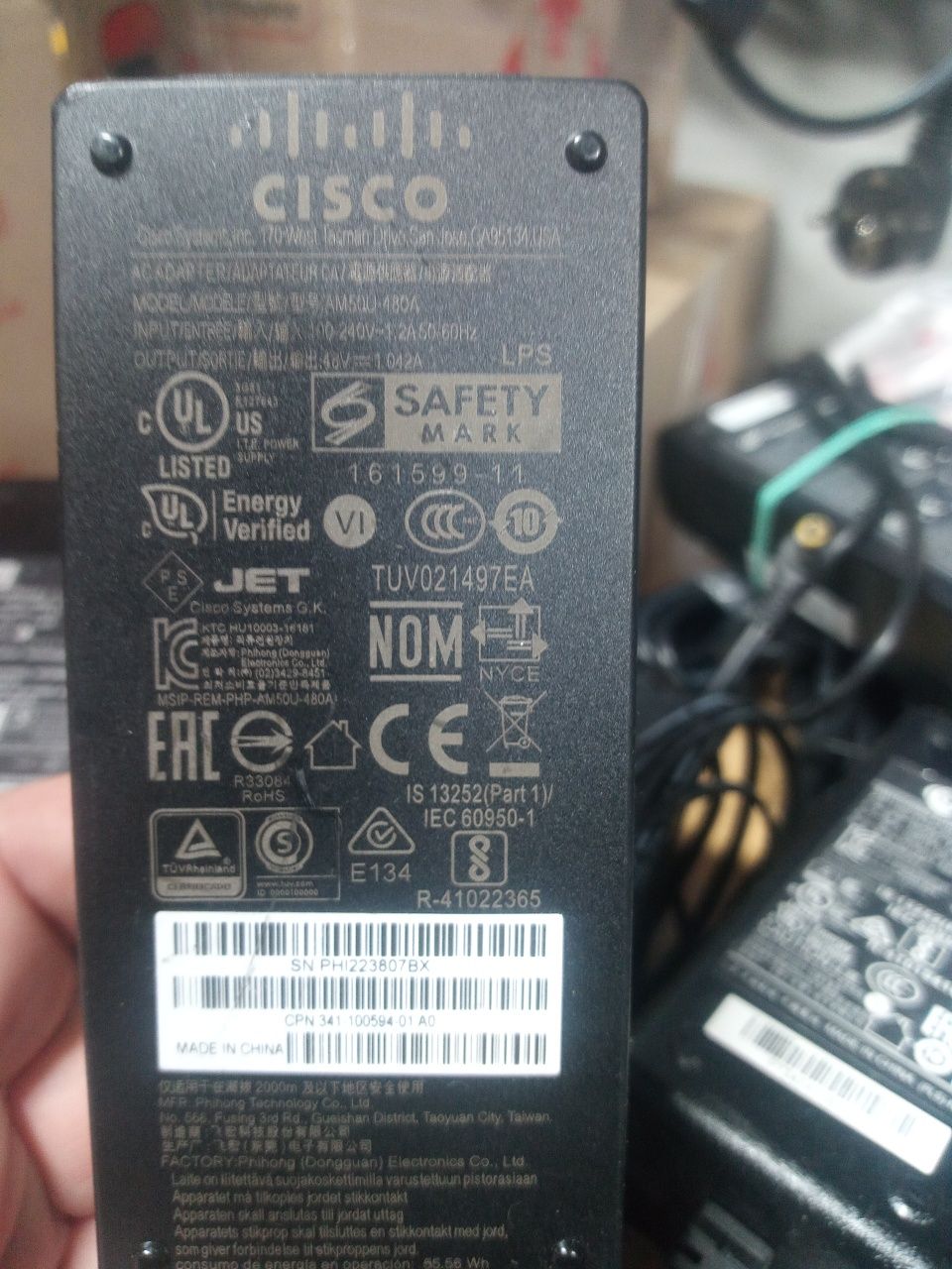 Блок живлення  27V 48V  54V Cisco  Ubiquiti адаптер
