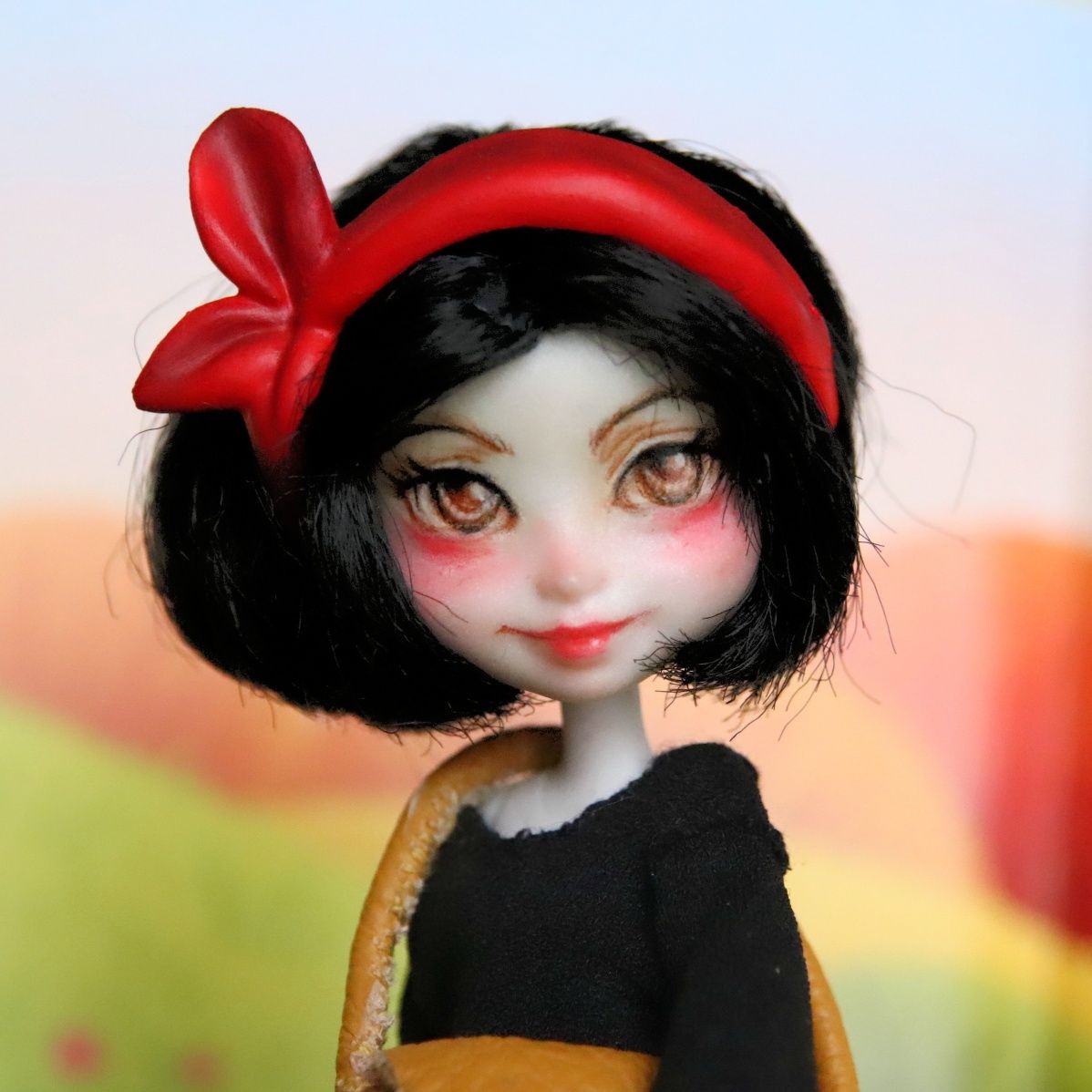 OOAK doll Kiki z Ghilbi Kiki's Delivery Service custom repaint