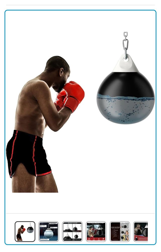 Aqua bag 2.0 Wodny worek bokserski 50kg treningowy na wodę M/45 18”
