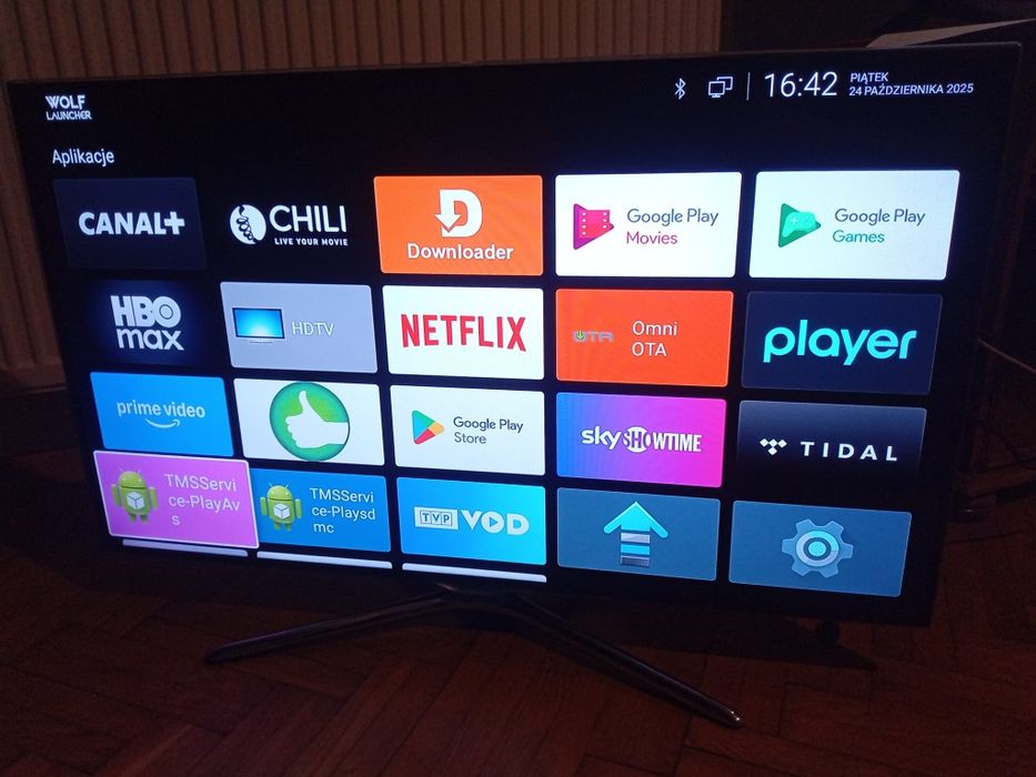 Play now TV box 2 wolf launcher android TV