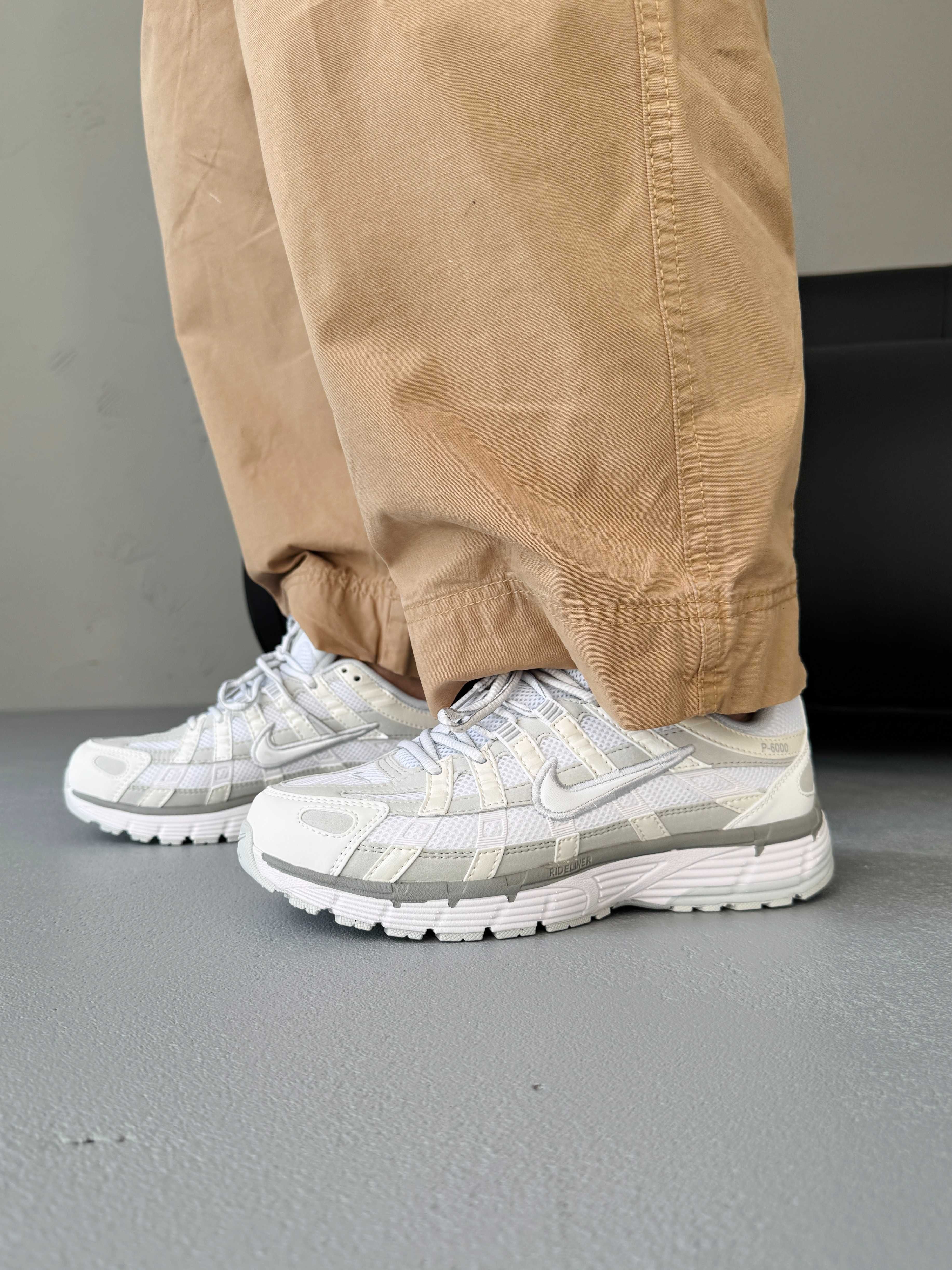 Кросівки Nike P-6000 White/Light Grey premium