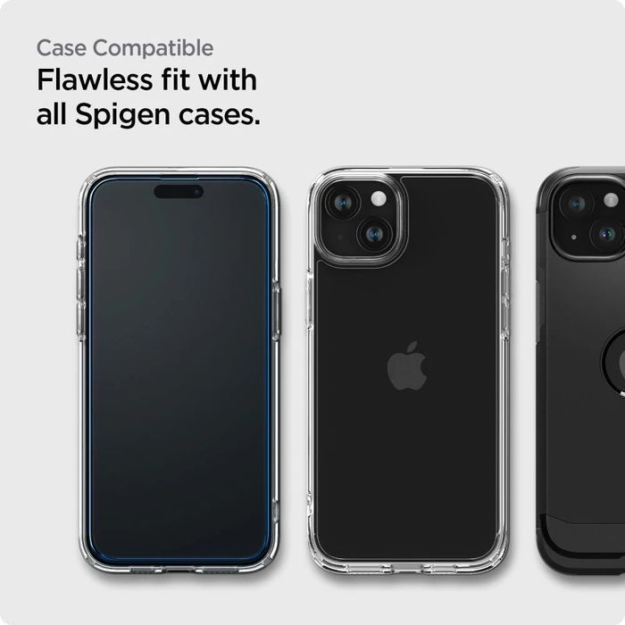 Szkło hartowane Spigen Alm Glass FC 2-Pack do Apple iPhone 15 Plus