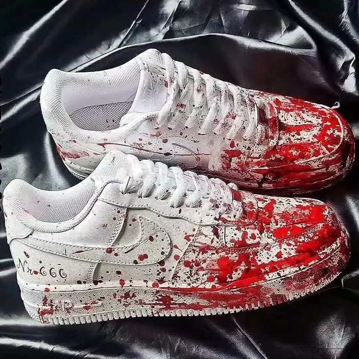 Кросівки nike air force 1 blood custom