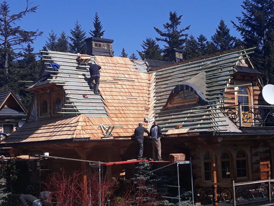 Gont drewniany, Deska Modrzew Decha modrzewiowy,Gonty drewniane łupane