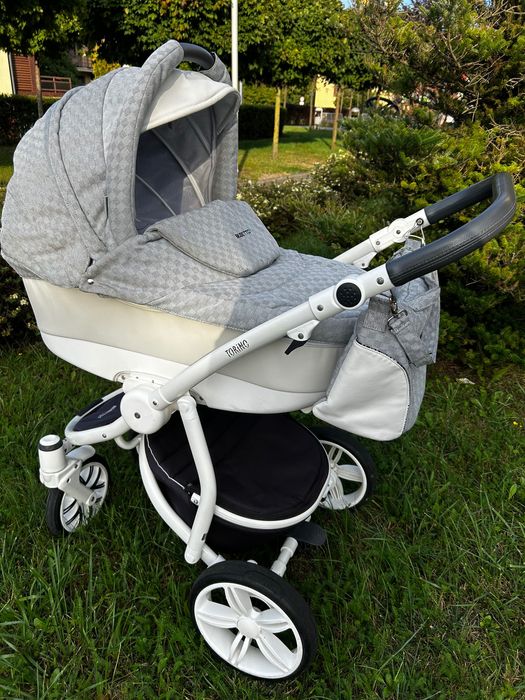 Wózek Torino Bebbeto 2 w 1 + fotelik samochodowy z bazą