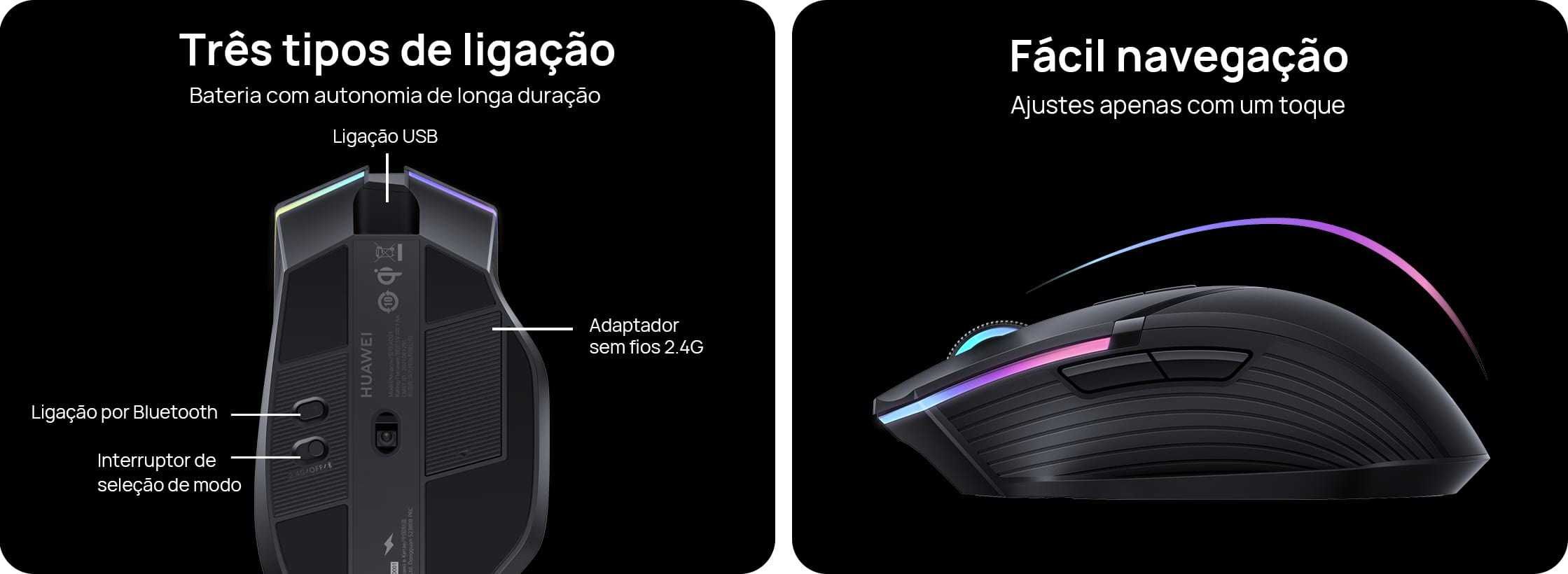 HUAWEI Rato Wireless Mouse GT Preto [SELADO]