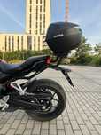 Kufer motocyklowy SHAD SH39 Carbon + stelaż do Honda CBR650R–komplet