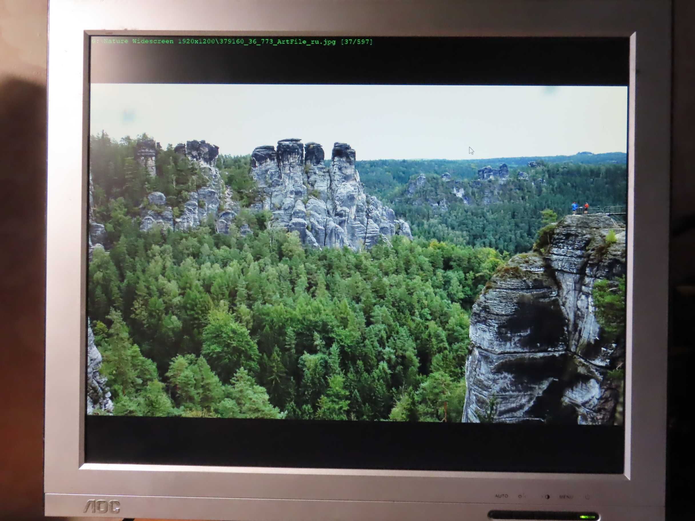 Монитор LCD AOC 172S рабочий с подставкой