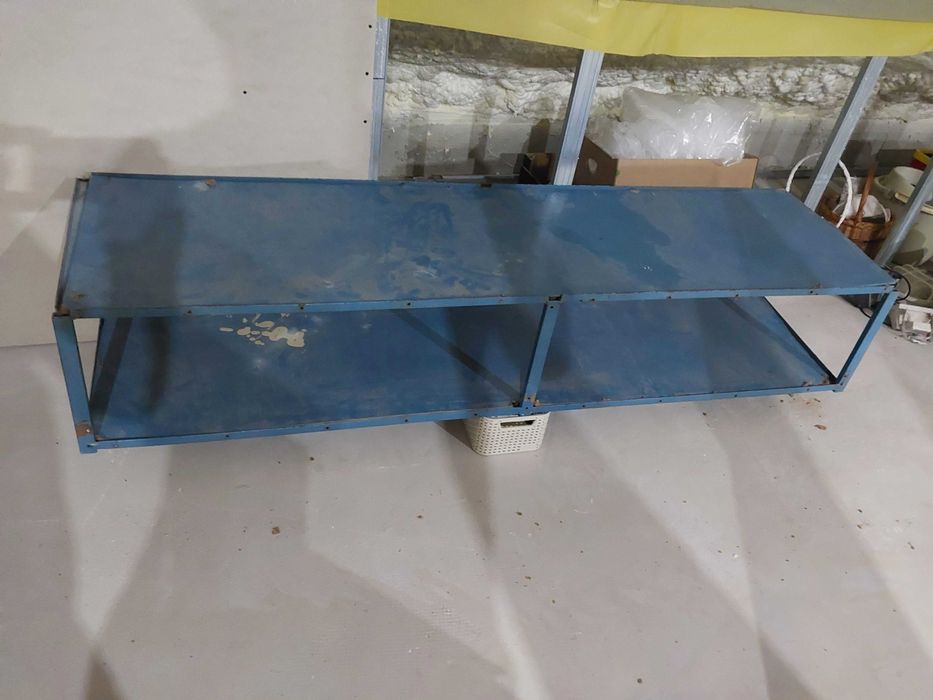 regał półka podwójna metalowa