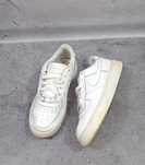 Кроссовки Nike Air Force 1 Low кожаные женские кеды белые Dunk Court