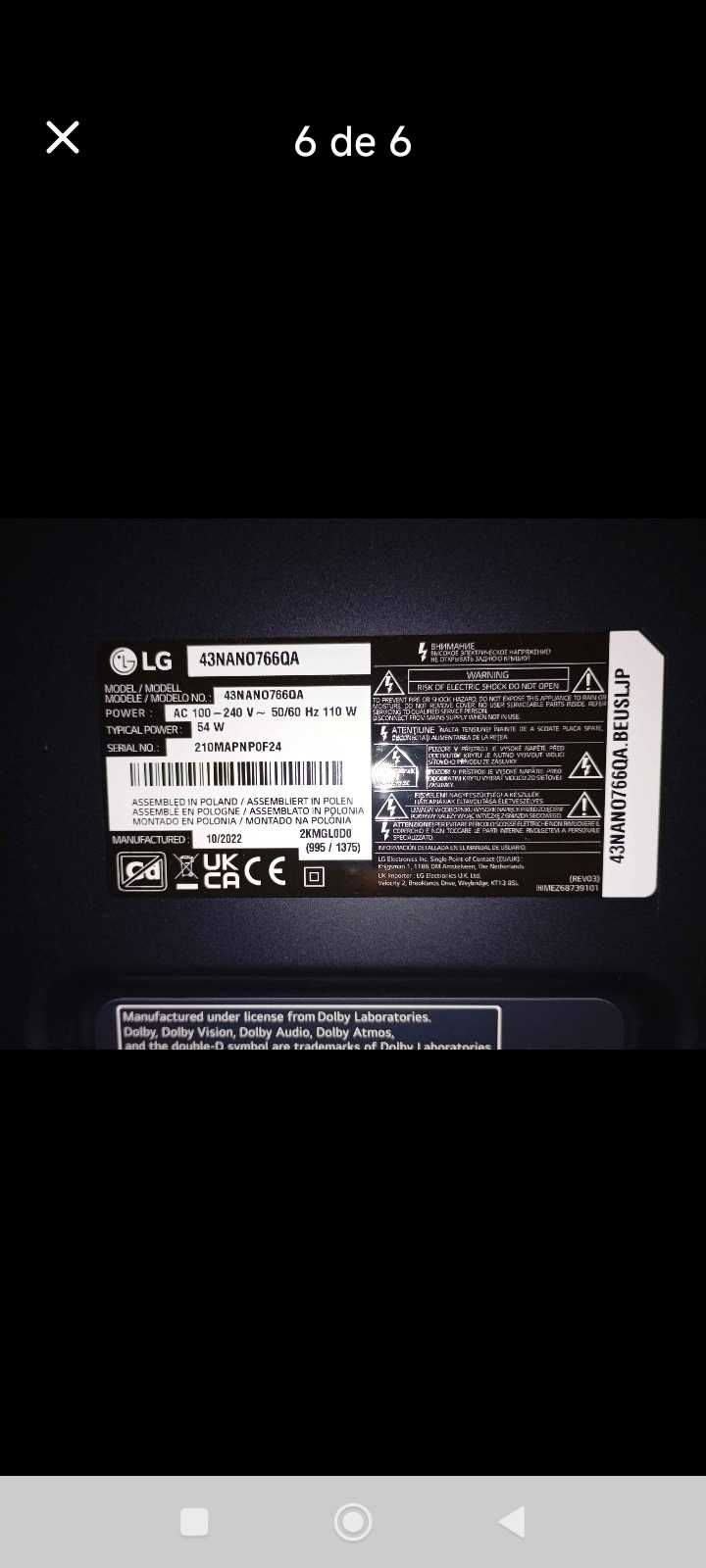 TV LG Smart TV 4K Nanocell