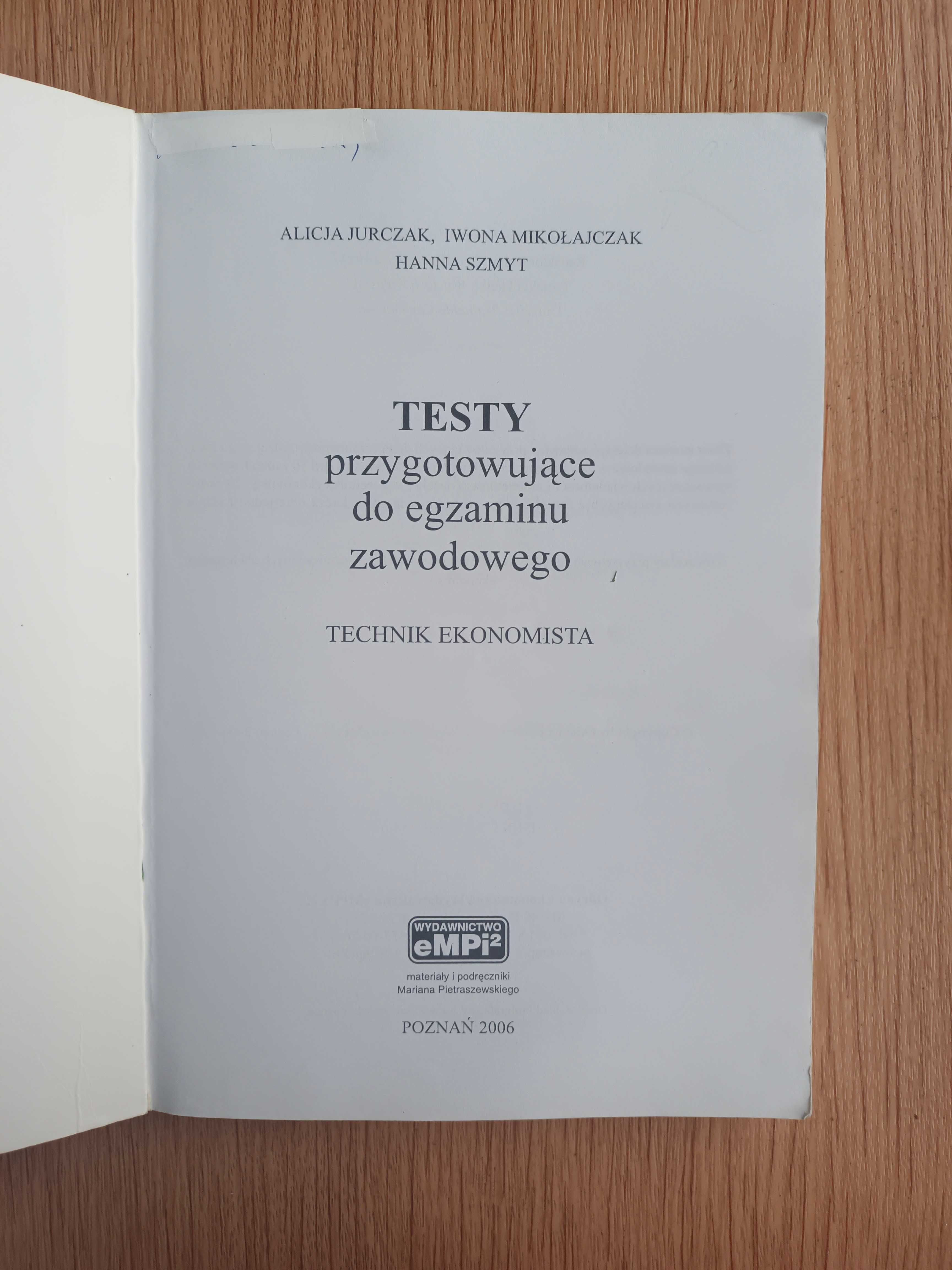 Testy przygotowujące do egzaminu zawodowego technik ekonomista