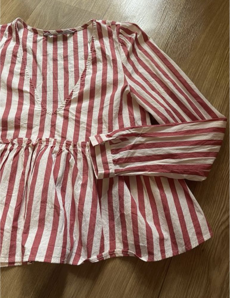 Блуза zara в смужку