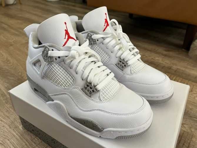 nowy Jordan 4 Retro White Oreo Moda rozmiar.42