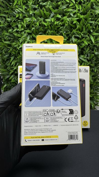 Оригінальний павербанк Базеус Baseus Airpow 20000 mAh 20W з гарантією