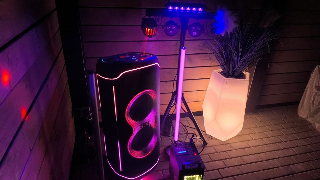 Wynajem Głośnika JBL PARTYBOX ULTIMATE, Dym, Mikrofony, Oświetlenie!