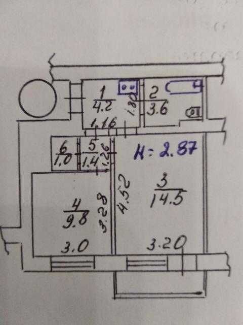 Продам 2-к.кв м.ХТЗ 3 мин за 12500.