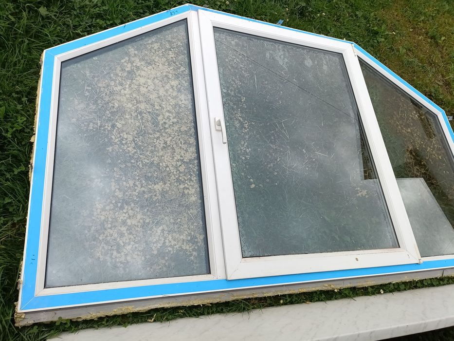 Okno plastikowe skośne