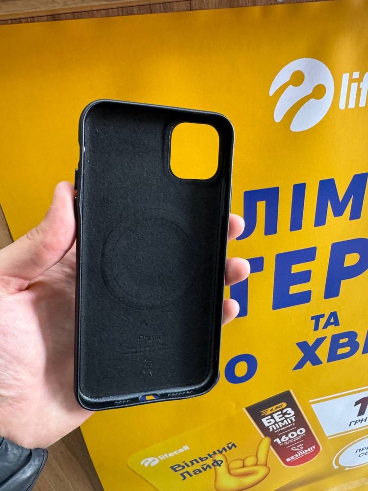 Чехол на айфон “Leather case” 11 12 13 14 15 pro max