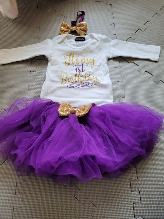 Roczek 1 urodzin pierwsze zestaw dla dziewczynki