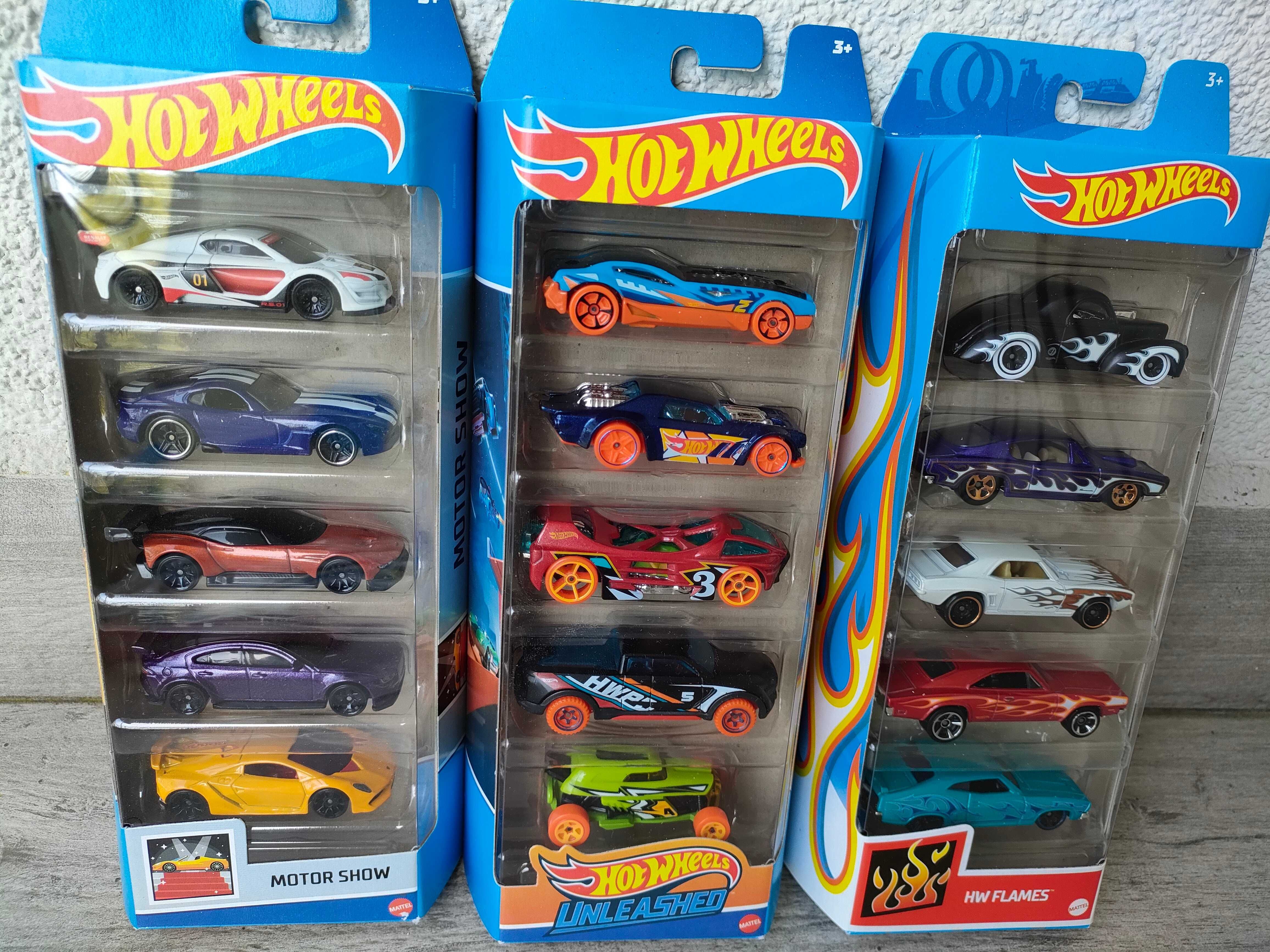 Hot Wheels 5pak zestaw prezentowy 5 aut pojazdy Mattel NOWY Warszawa