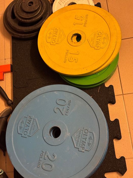 Stalowe obciążenie olimpijskie