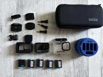 GoPro Hero 9 + zestaw akcesoriów + karta sd 128gb