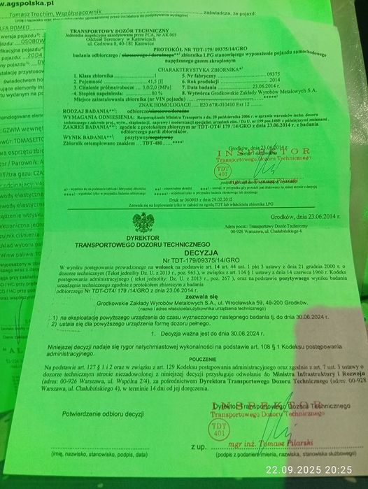 Butla gazowa samochodowa