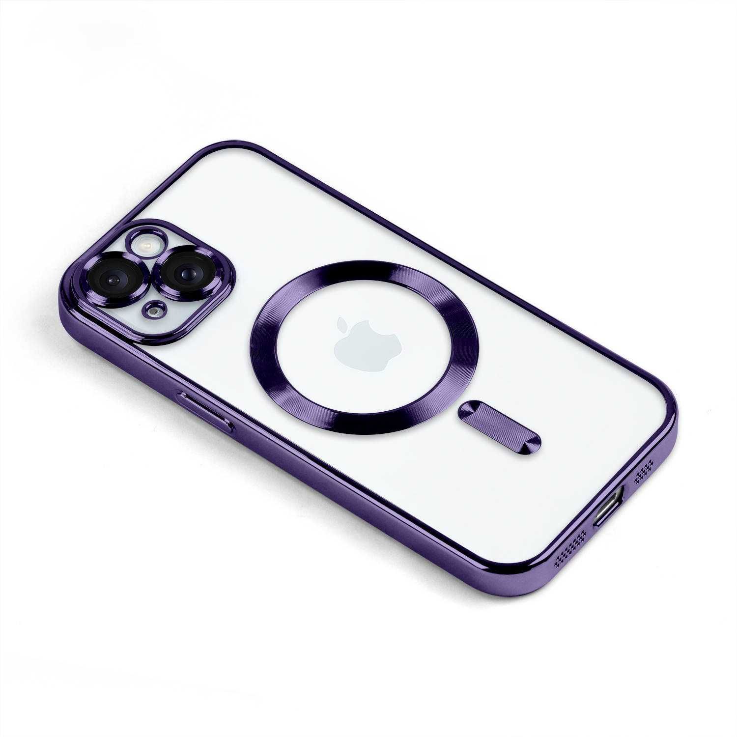 Etui do Iphone 13/14/15 Plus Pro Max Magsafe Plecki Obudowa Ci Purpura