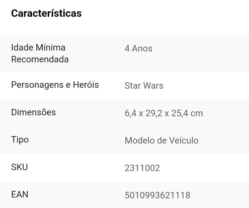 Veículo Star Wars Episódio 9 - Hasbro(Artigo Único)