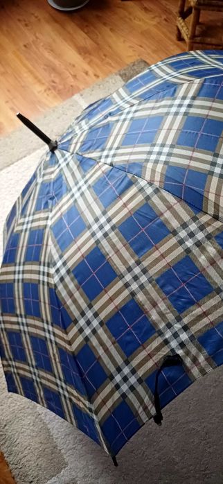 Parasol w kratę  automat z rączką