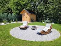 Leżak ogrodowy bujany do sauny, ogrodu, na taras | Wysyłka