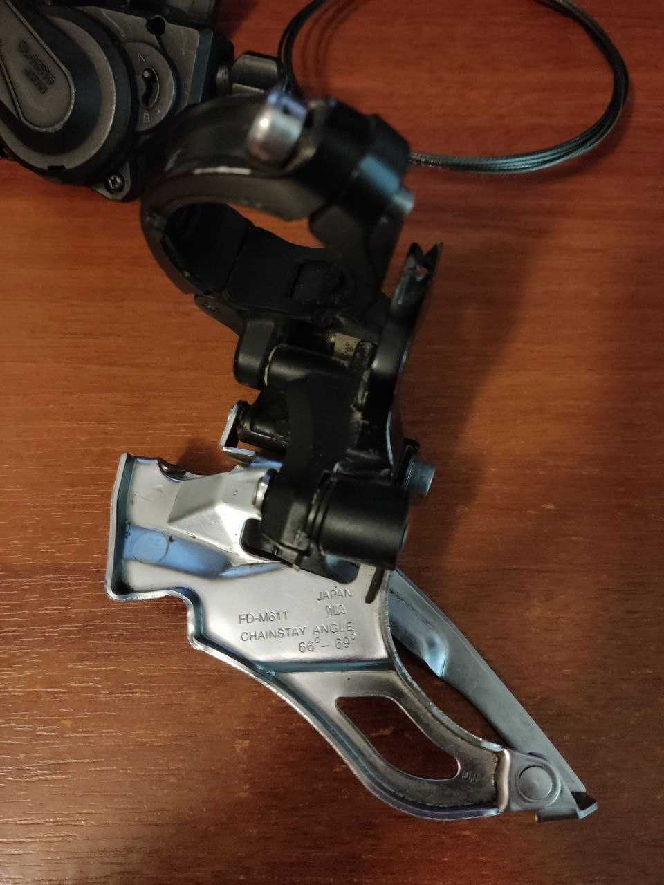 Манетка Shimano DEORE SL-M610 2/3ск, переключатель Deore FD-M611