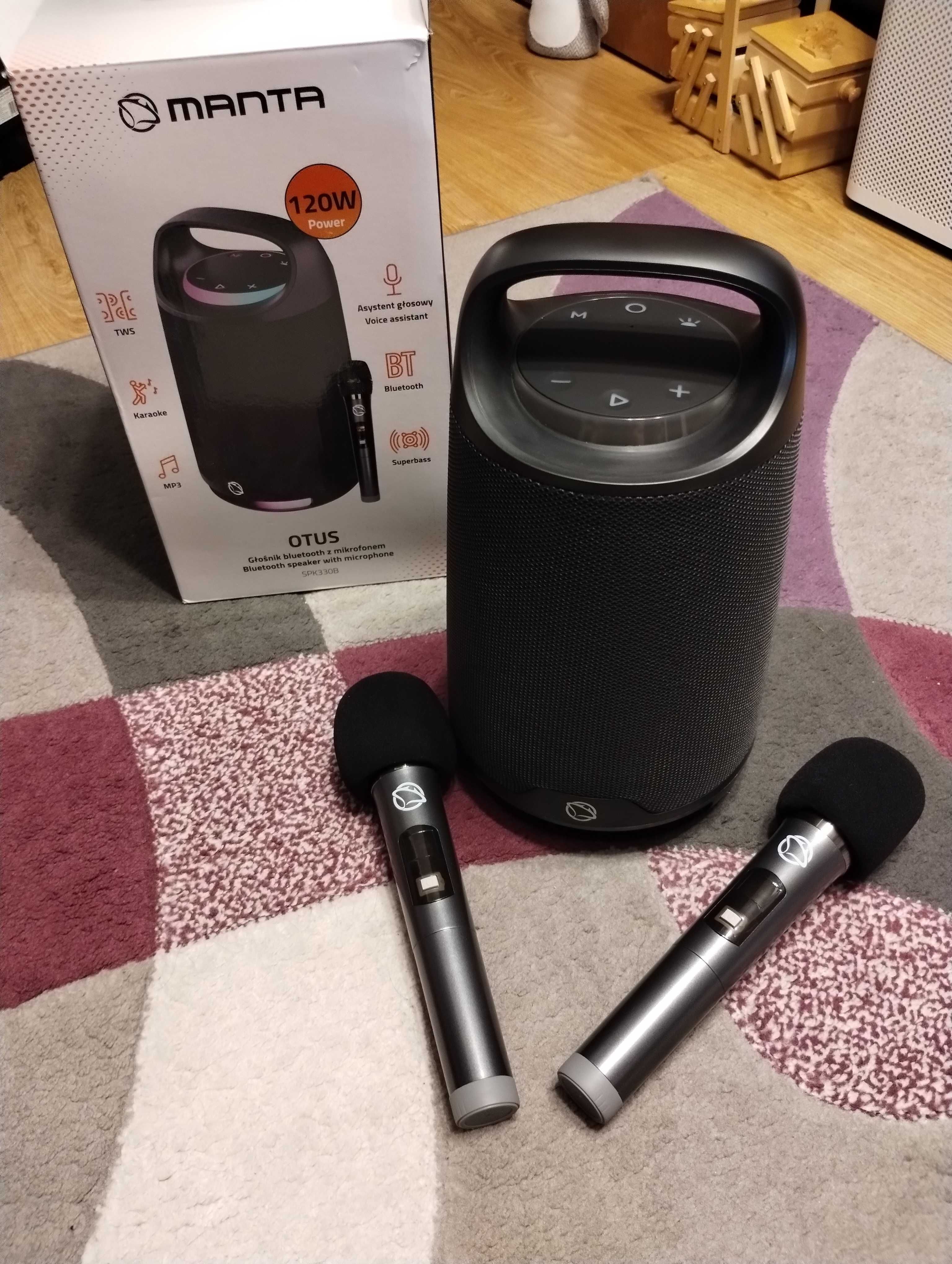 Nowy Głośnik Manta Bluetooth 120W z mikrofonem