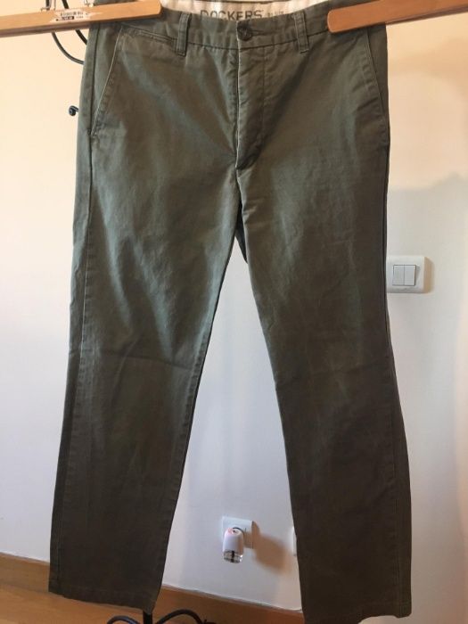 Calça Dockers D1 Slimfit verde escuro