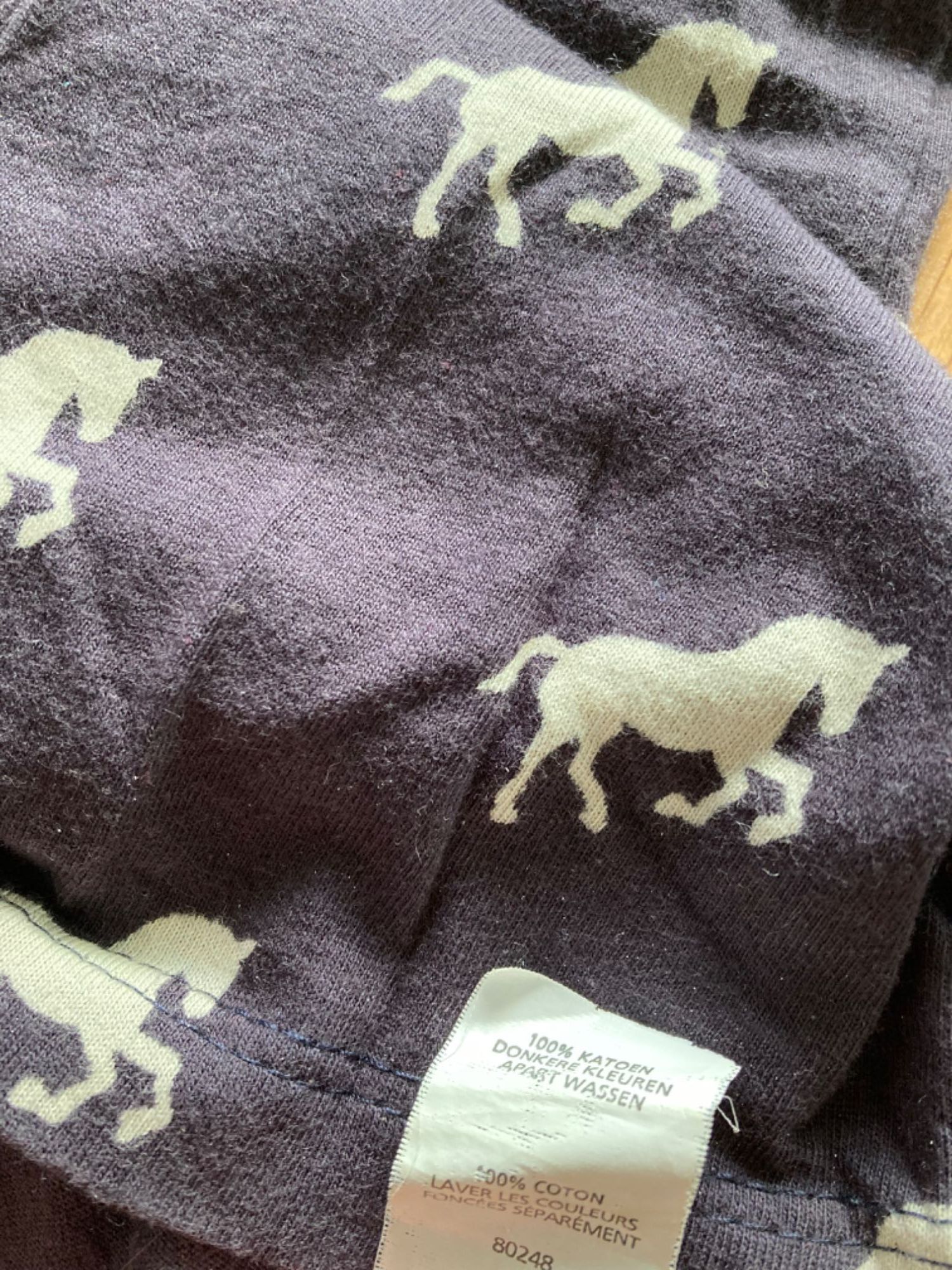 Sukienka 38 DenimCo konie kołnierzyk 100% bawełna