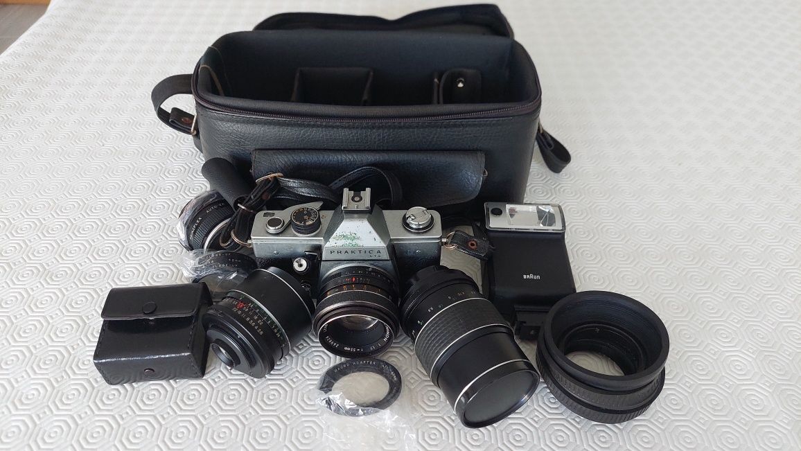 PRAKTICA LTL com acessórios
