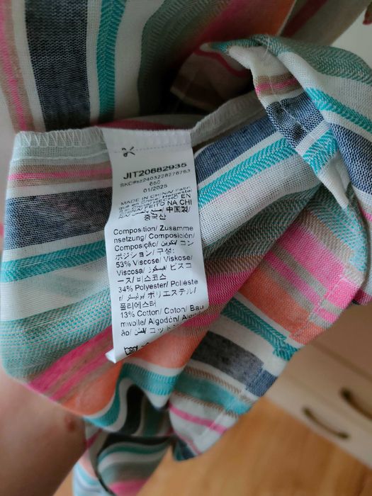 Shein NOWA sukienka oversize 44/46 2XL/3XL bawełna wiskoza paski