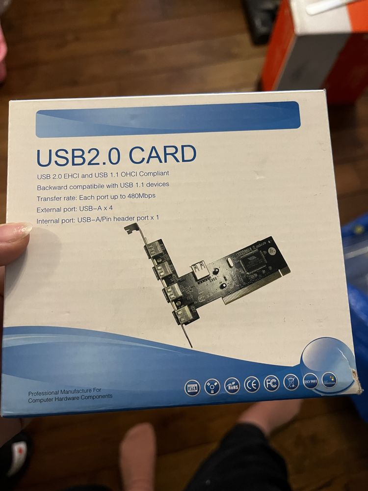 Karta rozszerzeń USB na PCI 5 portow
