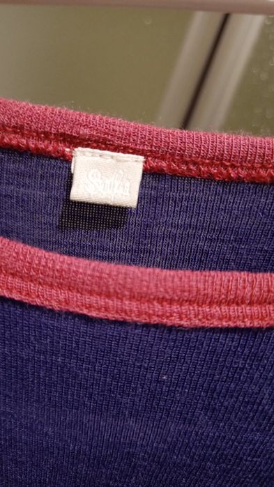 Safa Norweska dziecięca bluza termiczna, 100% Merino, Uniseks, 130 cm