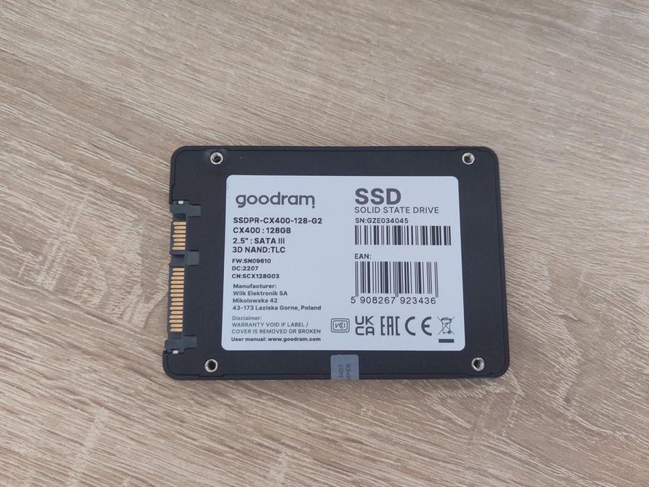 SSD диск goodram 128gb