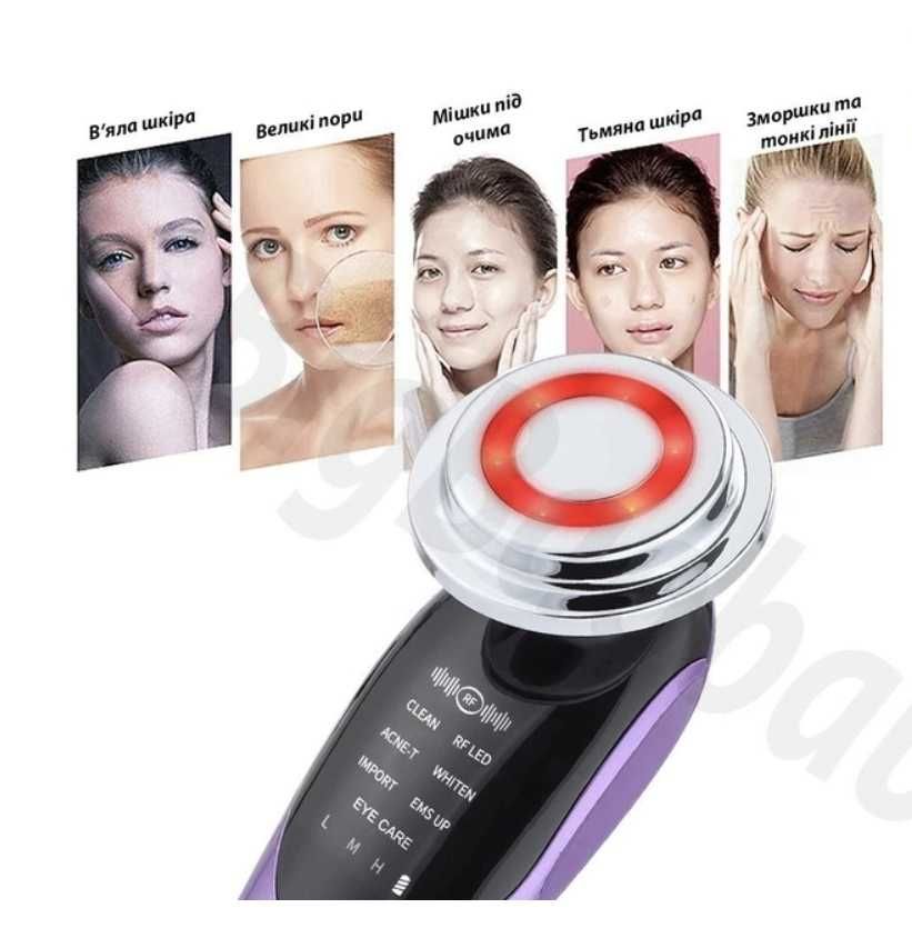 Микротоковый, микролифтинговый массажер для лица bigsmile m 8807 7 в 1