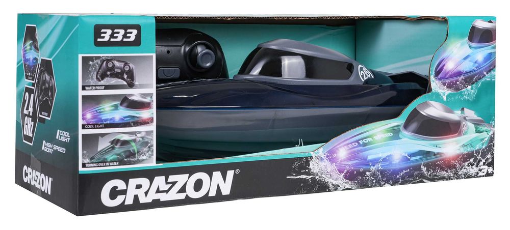 R/C Łódź z Podświetleniem Niebieska ZRC.333-KT2511