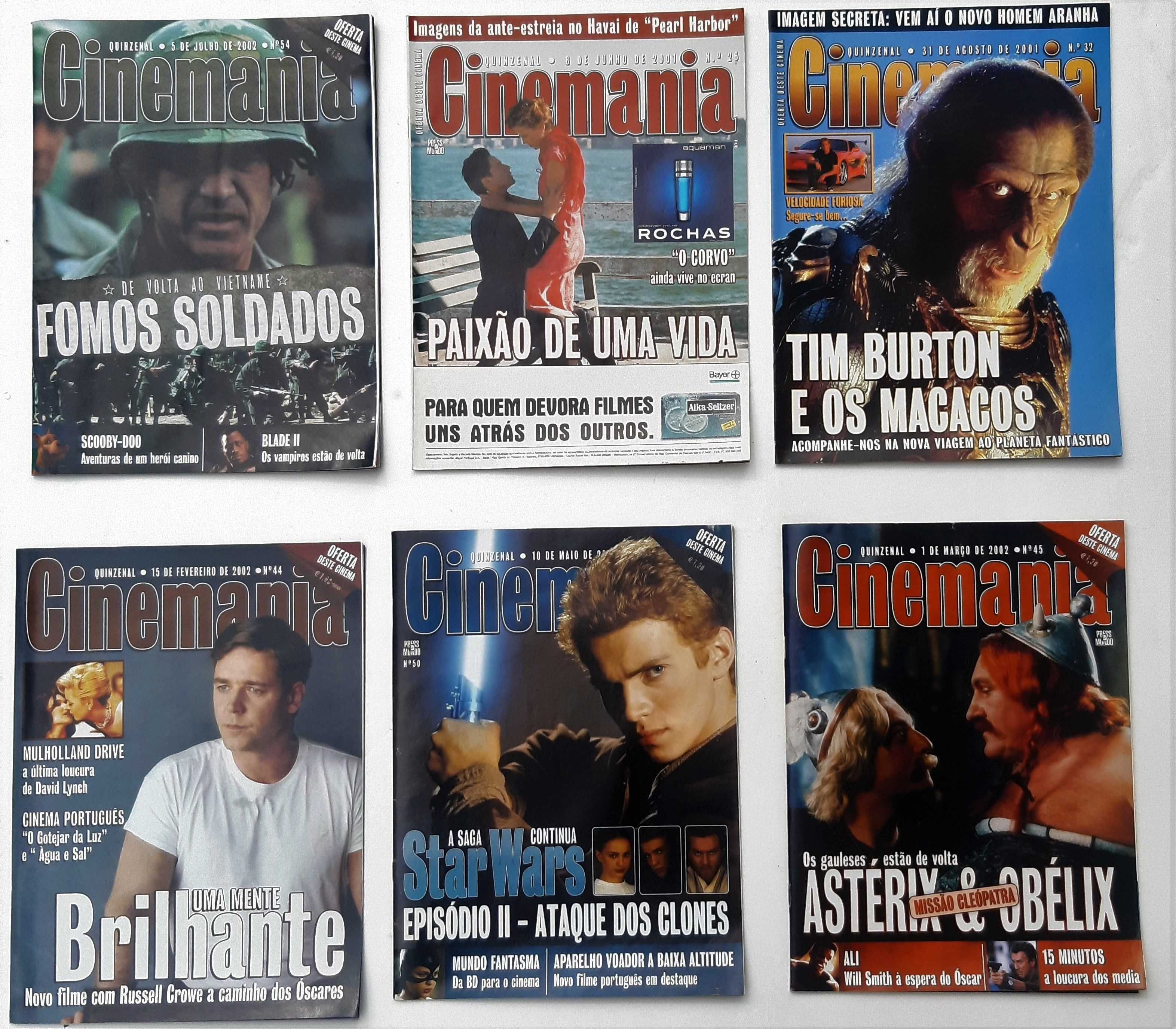 Lote 13 revistas de Cinema - Cinemania + Filmes de Culto (FNAC)