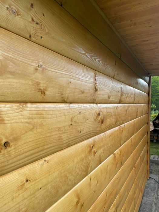 DESKI ELEWACYJNE Drewno Bal Płaskie Płazy Ściany Elewacje Budynki