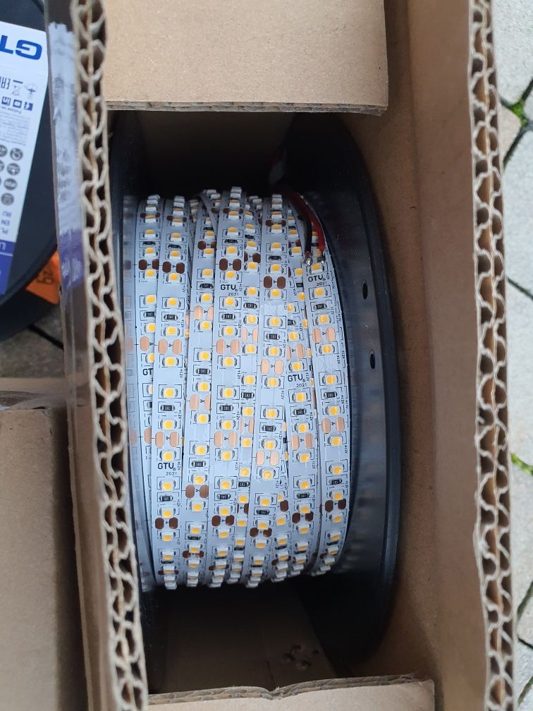 Taśma led 50 mb pasek GTV Biała ciepła 9.6W 12V NOWE skoff makita