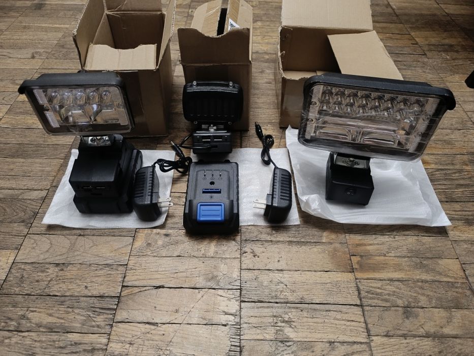 Распродажа! Фонари с зарядкой USB под батареи инструмента Тип - А3